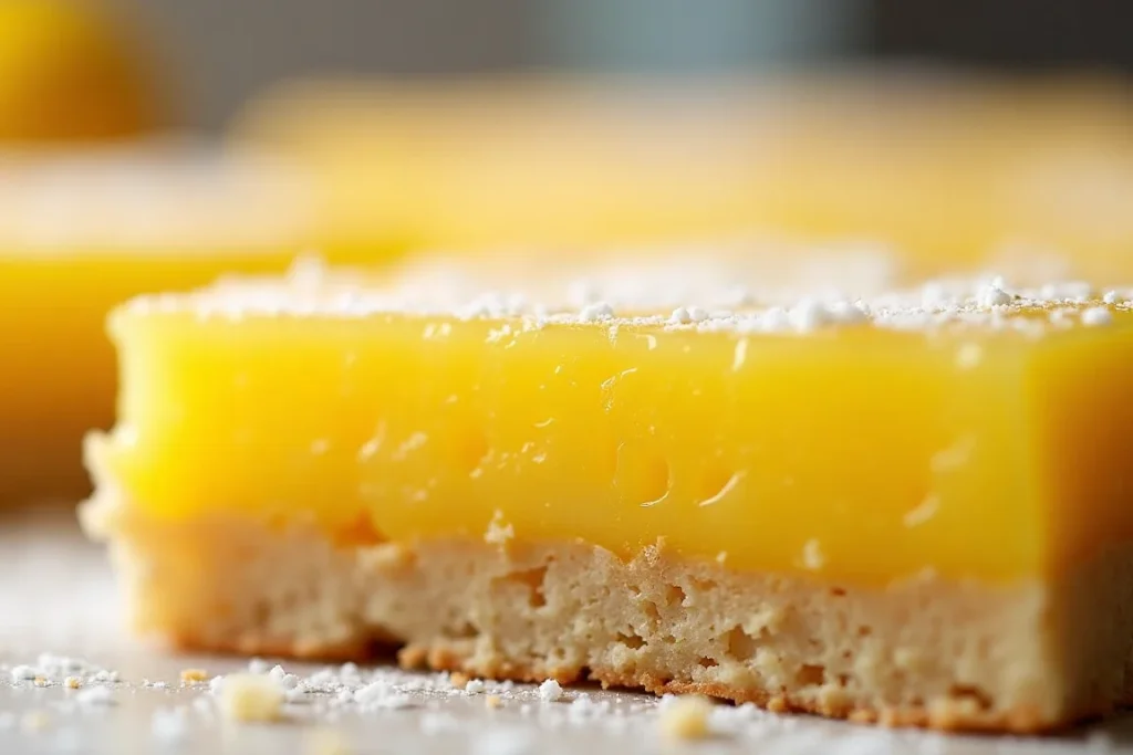 Soggy lemon bar crust highlighting baking mistakes and troubleshooting tips