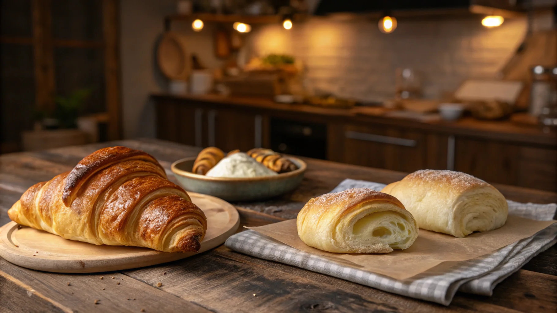 Comparison of Croissant Rolls and Crescent Rolls