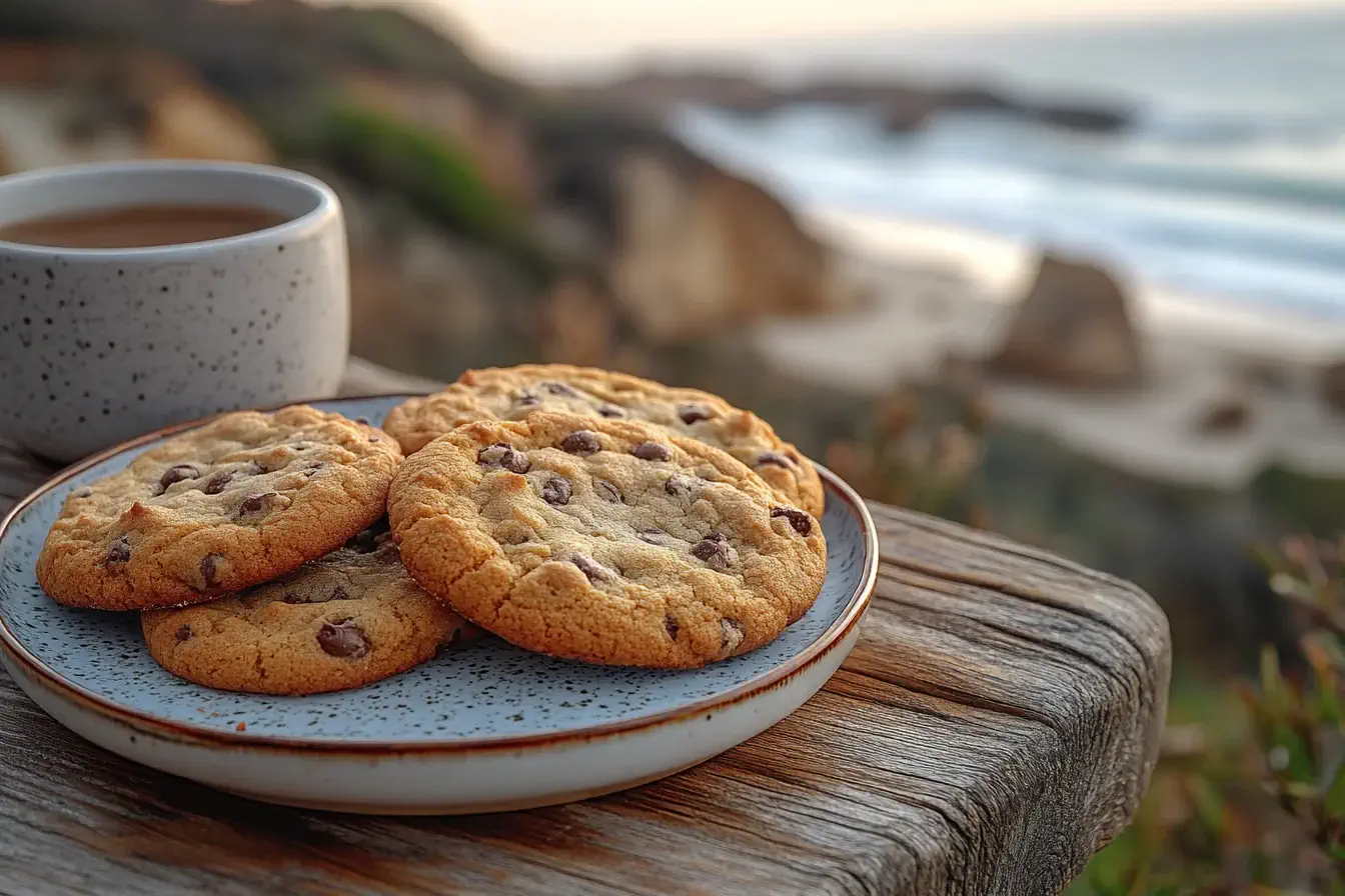 Chewy vs Crunchy Cookies Side by Side on Plates